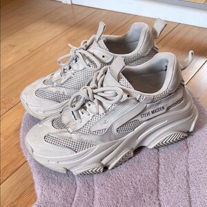 Steve Madden Women's Possession Sneakers in Off-white/beige